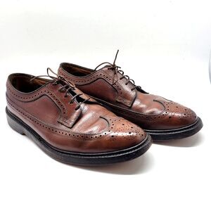 Florsheim Imperial 96302 Mens Brown Leather V-Cleat Wingtip Derbys Size US 9.5 E